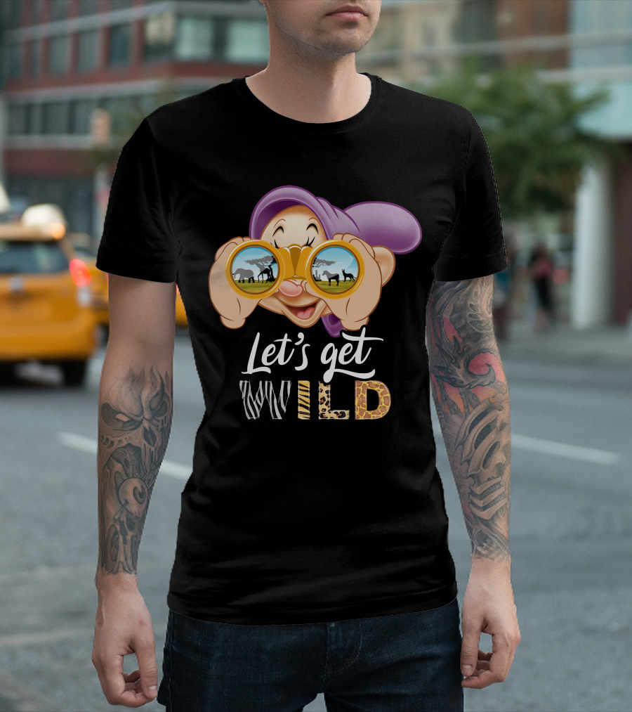 Dopey Let's Get Wild Binoculars Safari Adventure T-Shirt