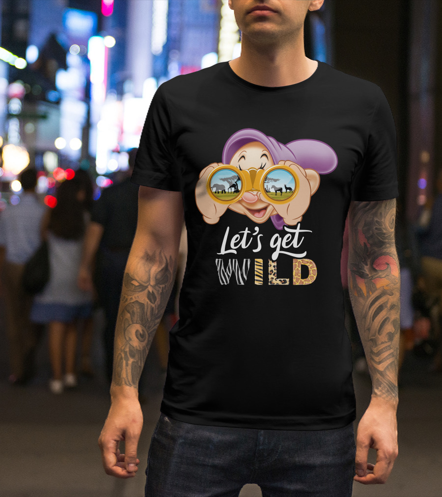Dopey Let's Get Wild Binoculars Safari Adventure T-Shirt