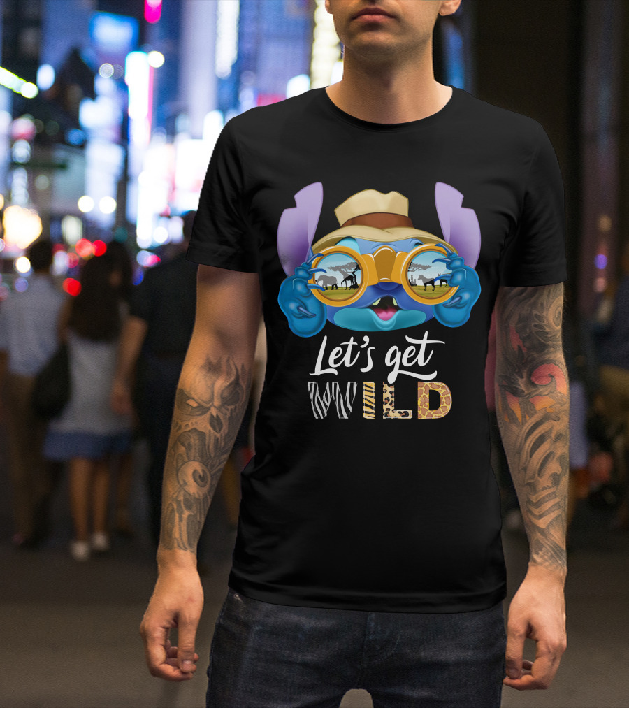 Stitch Let's Get Wild Safari Adventure T-Shirt