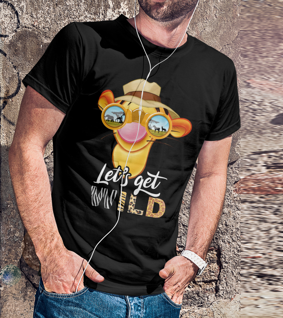 Let's Get Wild Tigger Safari Sunglasses Hat T-Shirt