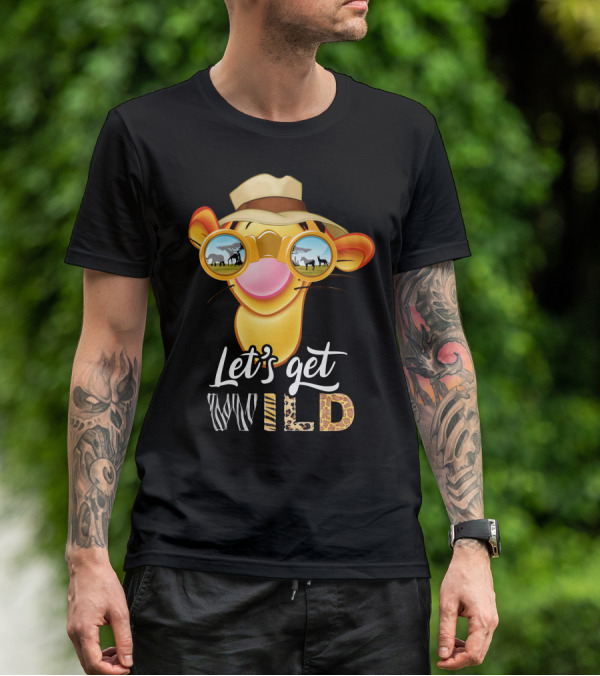 Let's Get Wild Tigger Safari Sunglasses Hat T-Shirt