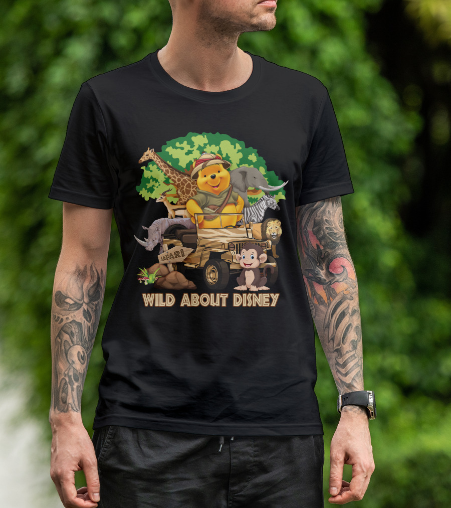 Wild About Disney Safari Pooh With Animals T-Shirt
