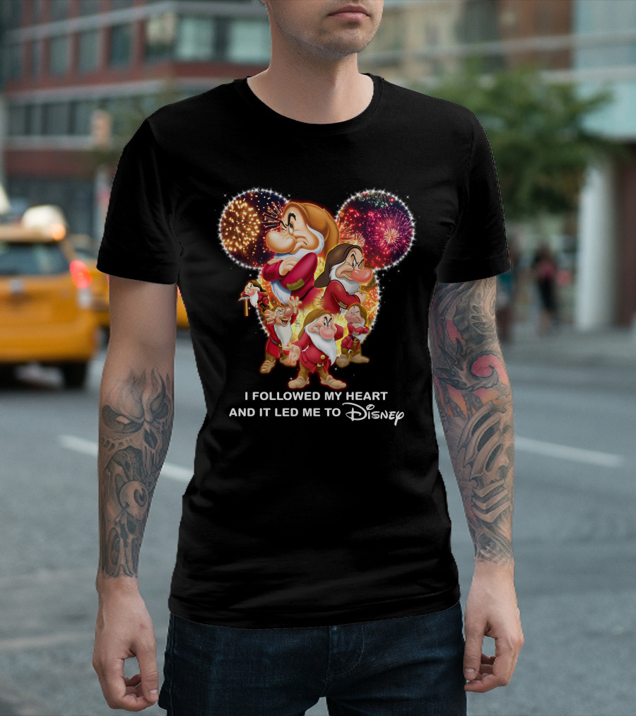 Grumpy I Followed My Heart And It Led Me To Disney Fireworks T-Shirt