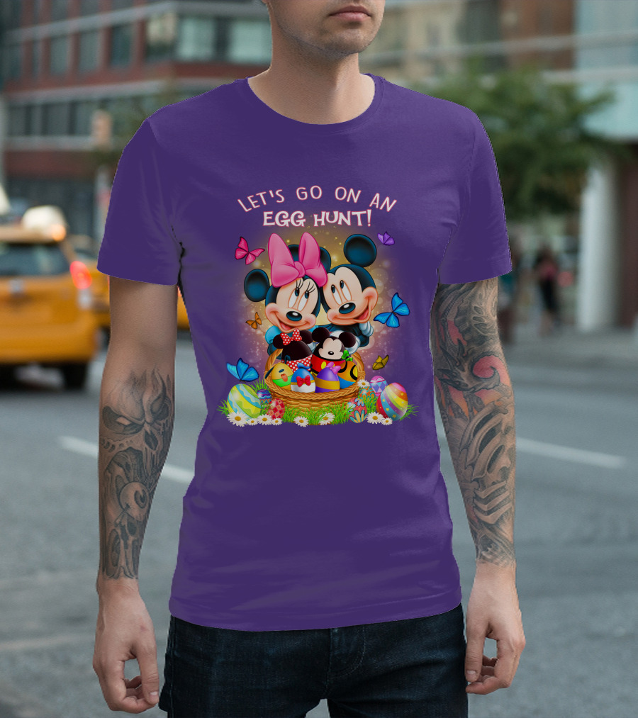 Let's Go On An Egg Hunt Mickey & Minnie T-Shirt