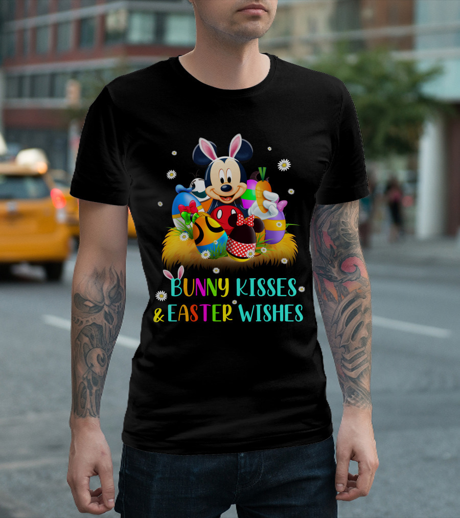 Mickey Bunny Kisses & Easter Wishes T-Shirt
