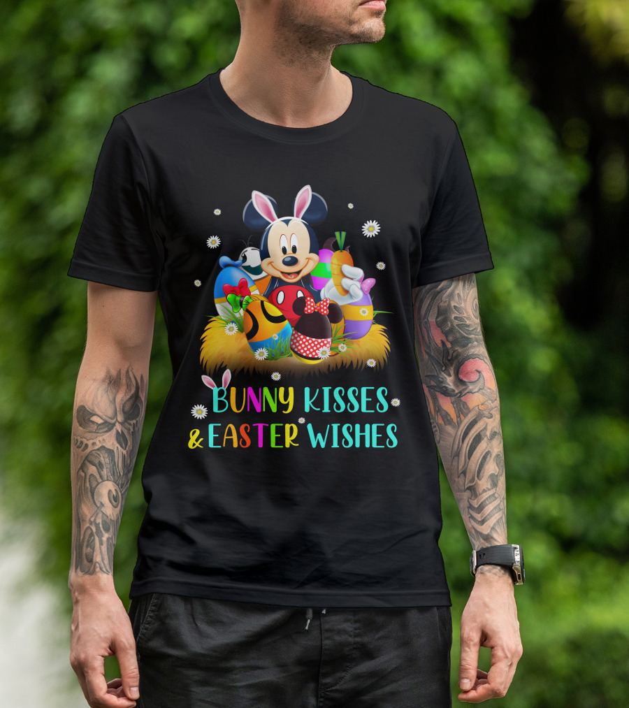Mickey Bunny Kisses & Easter Wishes T-Shirt