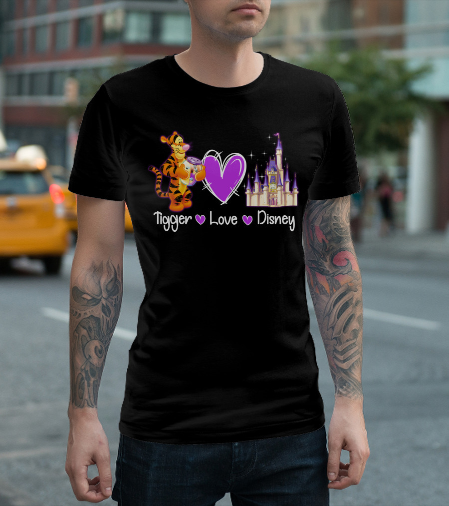 Tigger Love Disney Castle T-Shirt