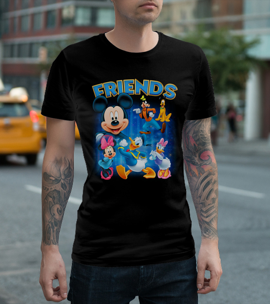 Mickey Mouse And Friends Disney Characters Mickey Mouse Donald Duck Daisy Duck Minnie Mouse Goofy Pluto T-Shirt