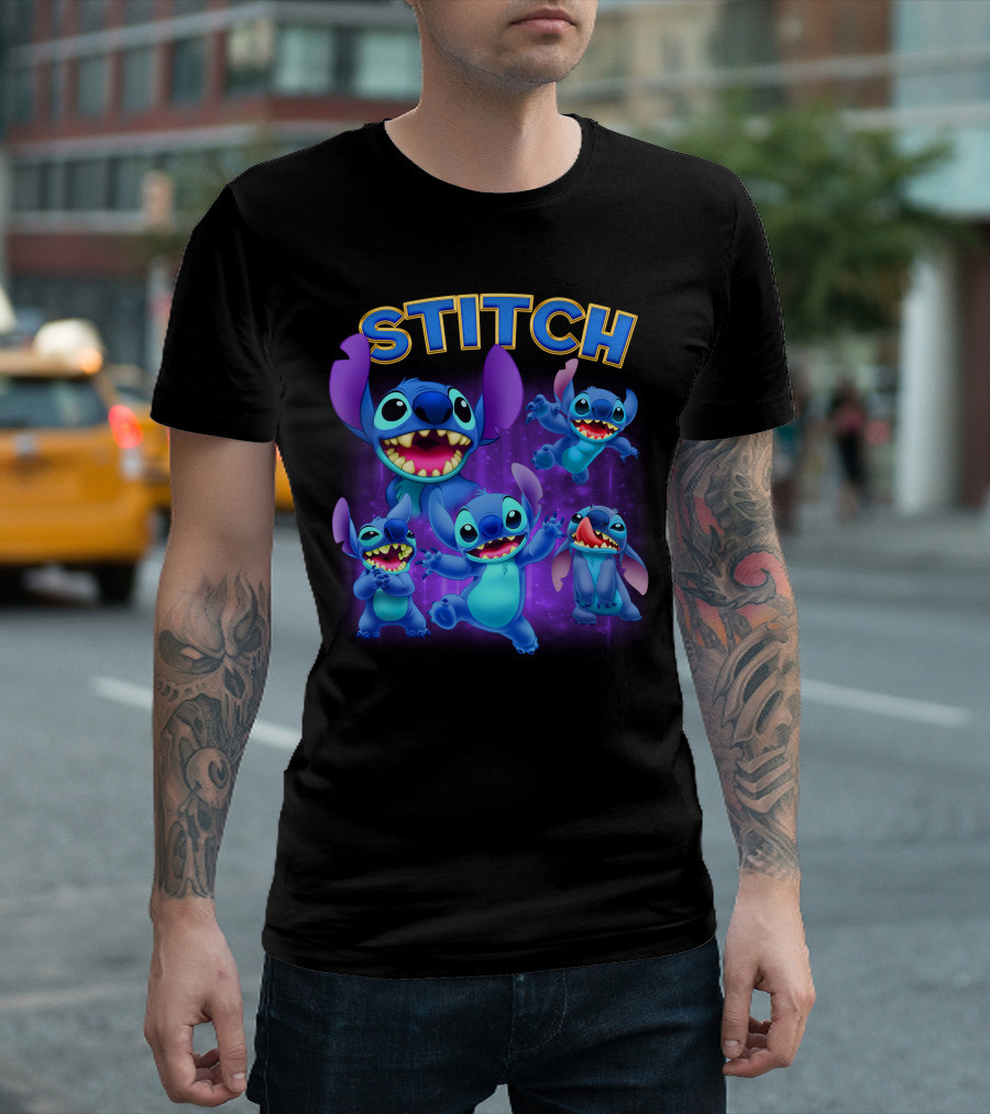Stitch Lilo And Stitch Alien Character Expressions Collection T-Shirt