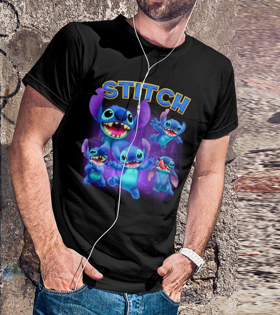 Stitch Lilo And Stitch Alien Character Expressions Collection T-Shirt