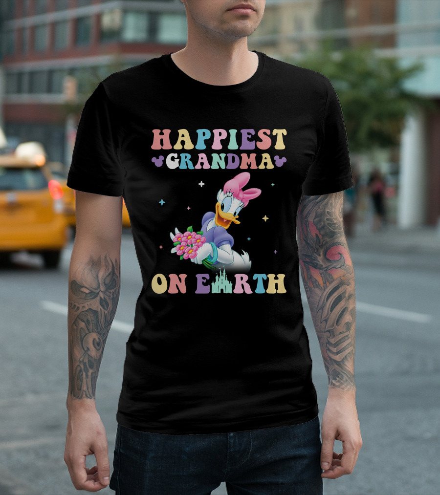 Happiest Grandma on Earth Daisy Duck Disney T-Shirt
