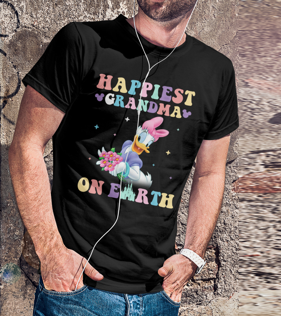 Happiest Grandma On Earth Daisy Duck Disney T-Shirt