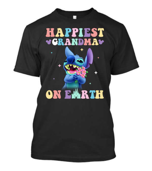 Happiest Grandma On Earth Stitch Disney T-Shirt
