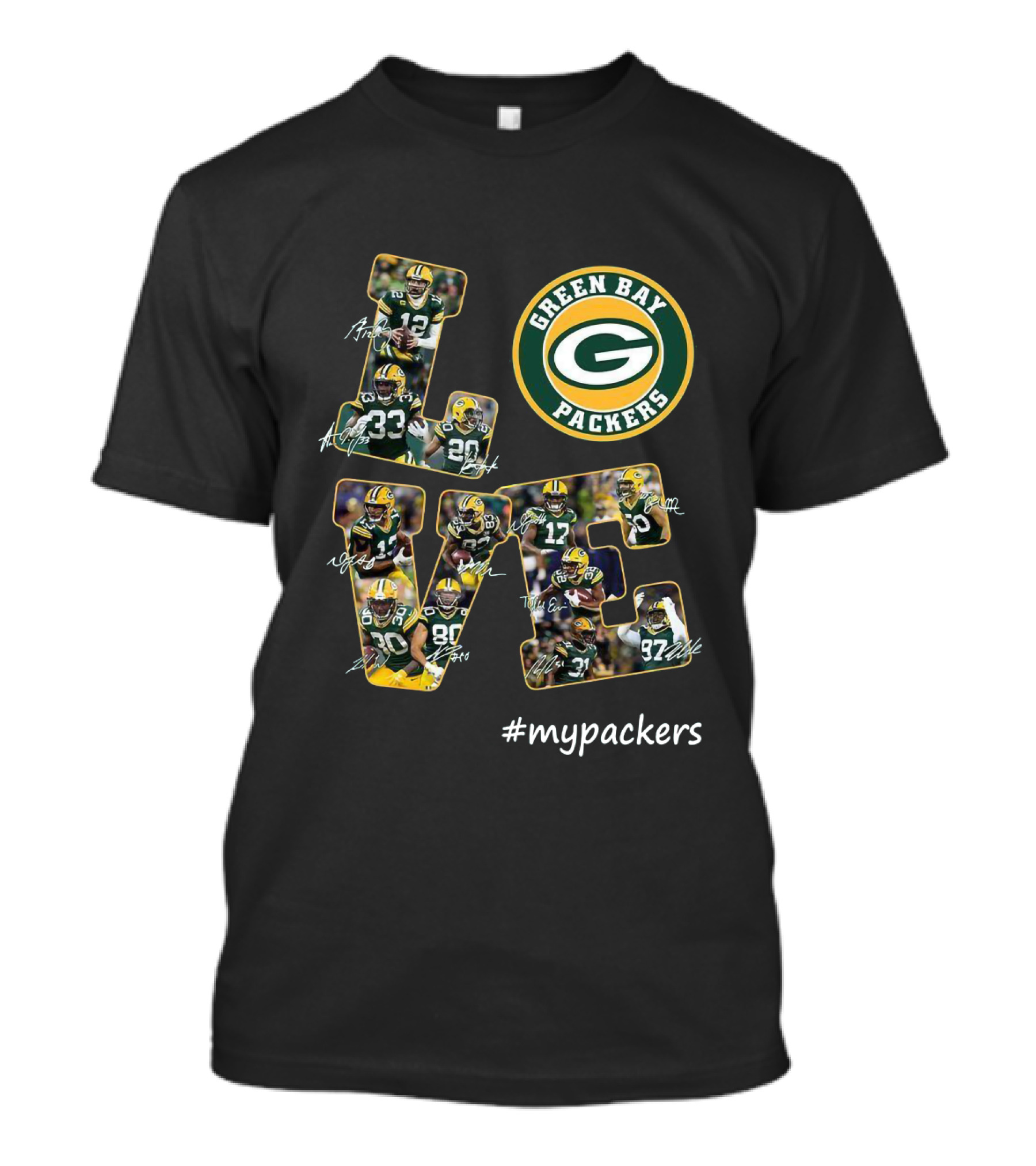 GREEN BAY PACKERS LOVE #MYPACKERS T-Shirt
