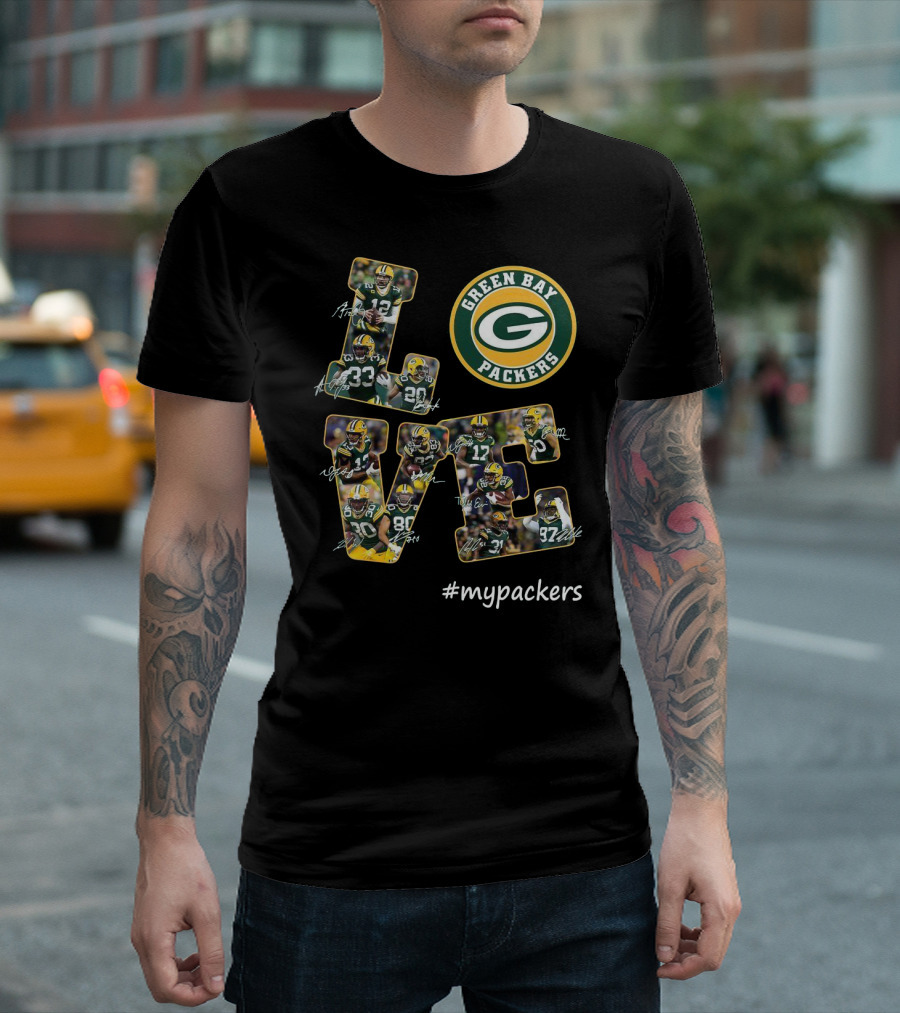 GREEN BAY PACKERS LOVE #MYPACKERS T-Shirt