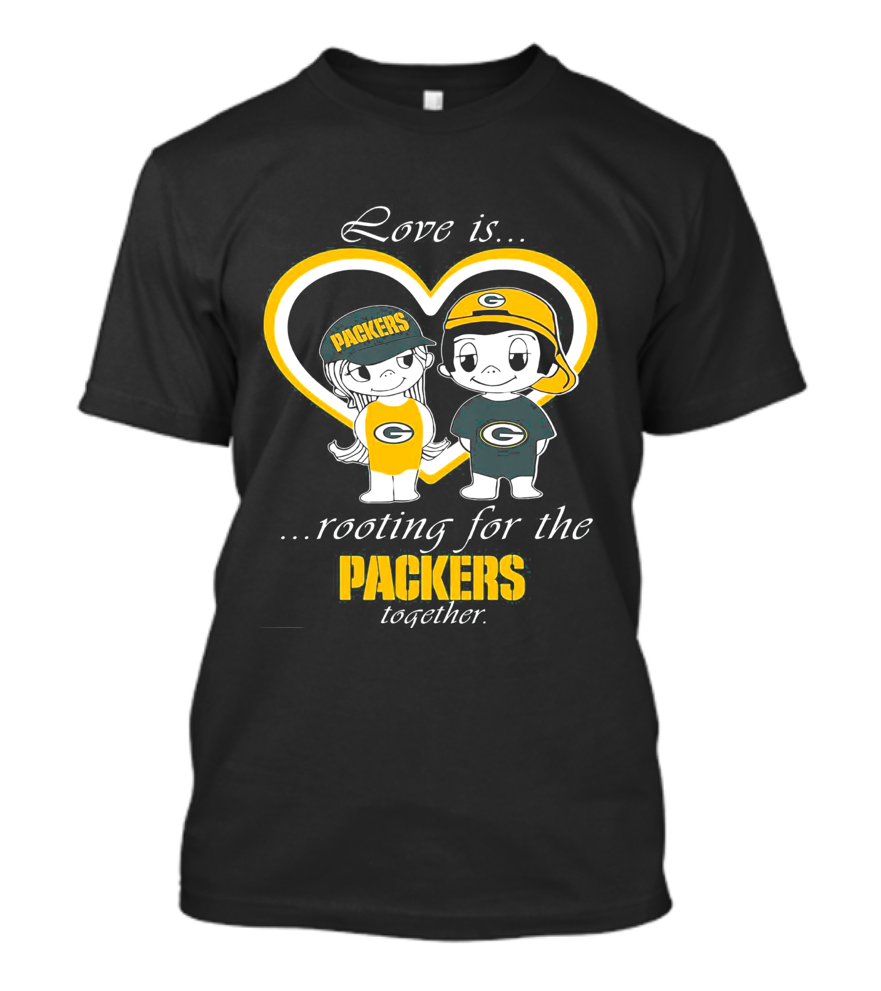 Love Is Rooting For The Packers Together T-Shirt