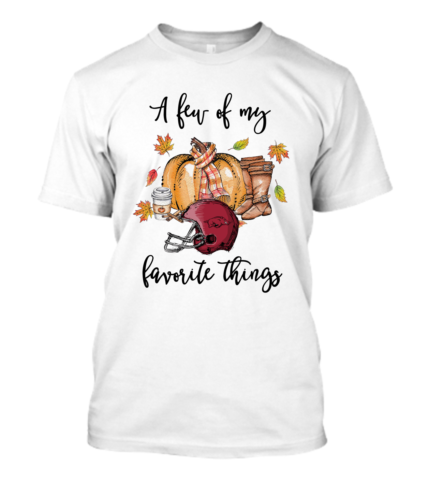 A Few Of My Favorite Things Arkansas Razorbacks Football Fall T-Shirt