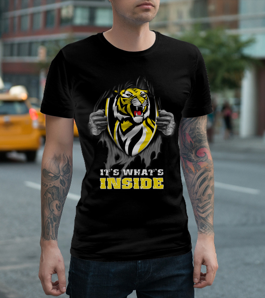 It's What's Inside Richmond Tigers Logo Peeling Effect T-Shirt