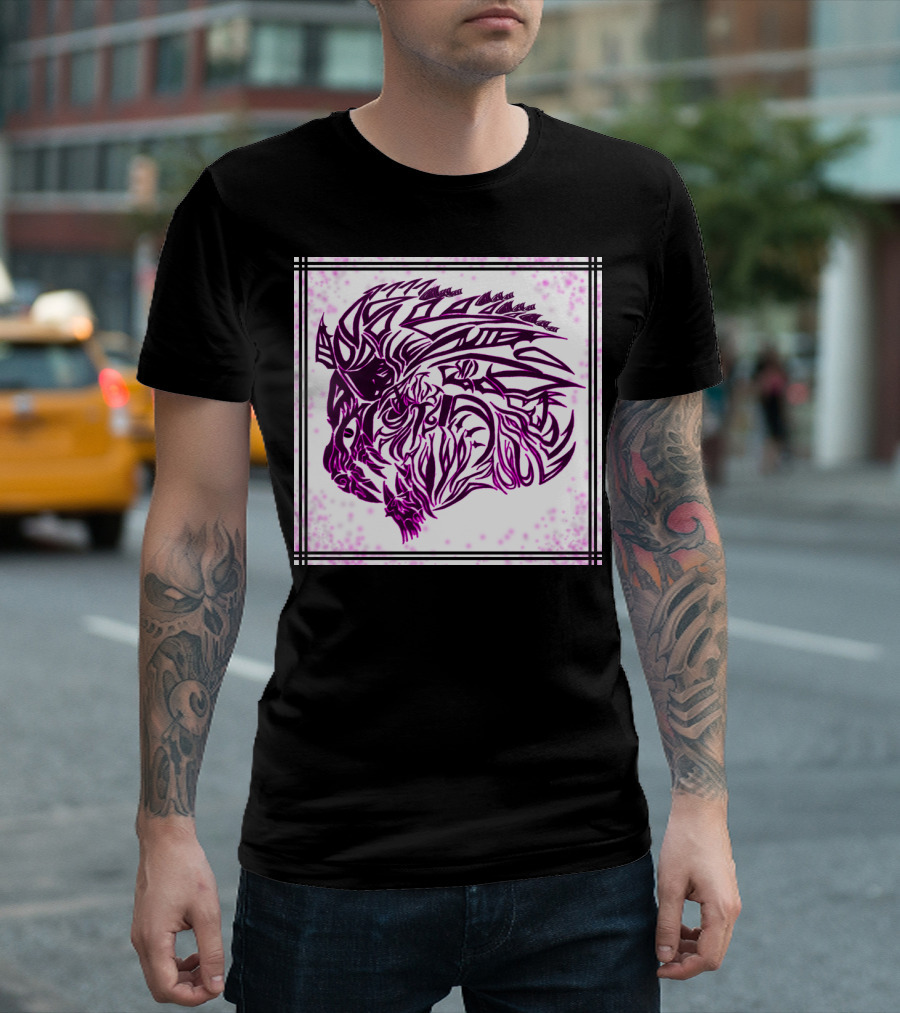 Foo Dog Pink Tribal T-Shirt