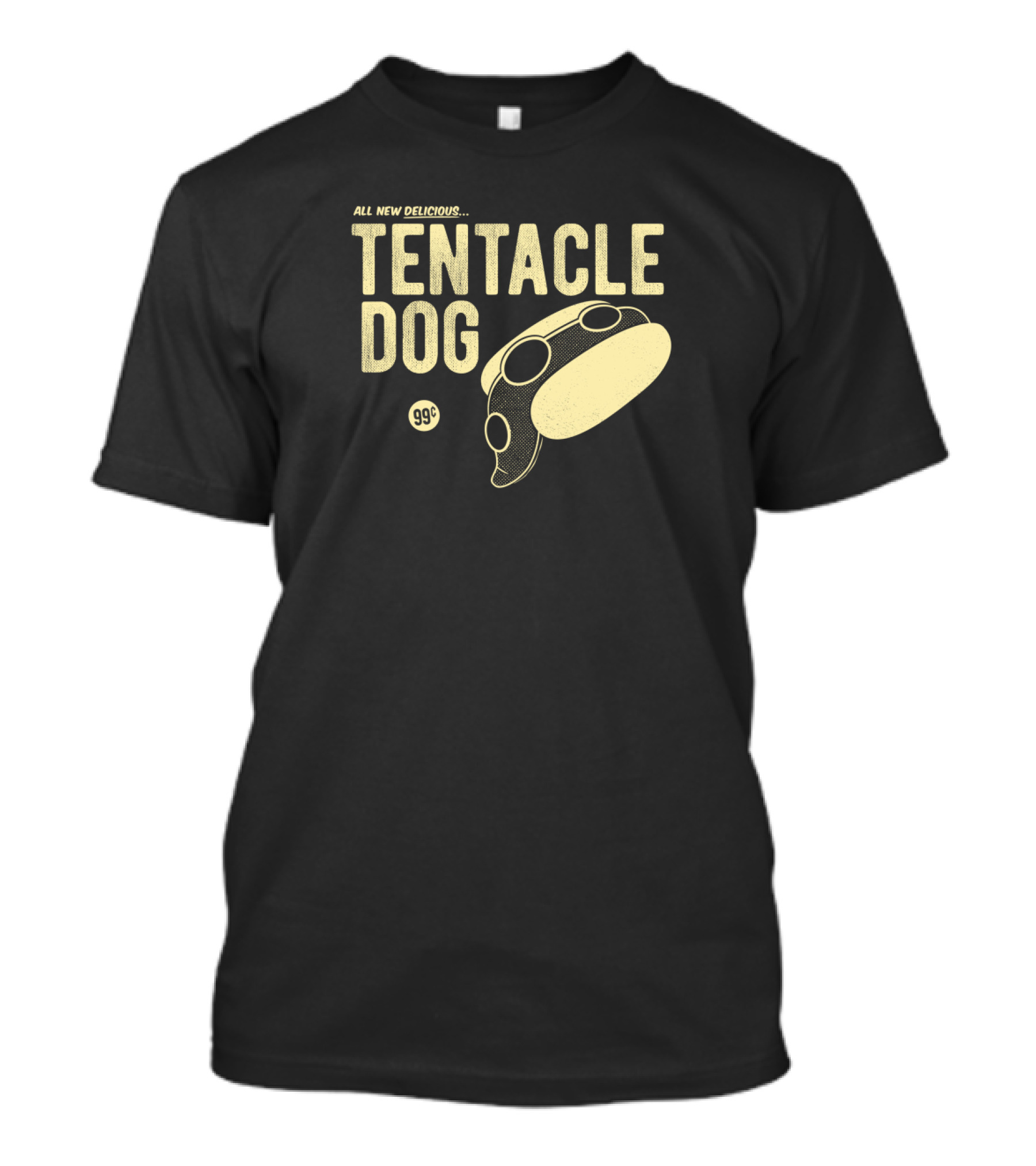 All New Delicious Tentacle Dog 99¢ Tri Blend T-Shirt