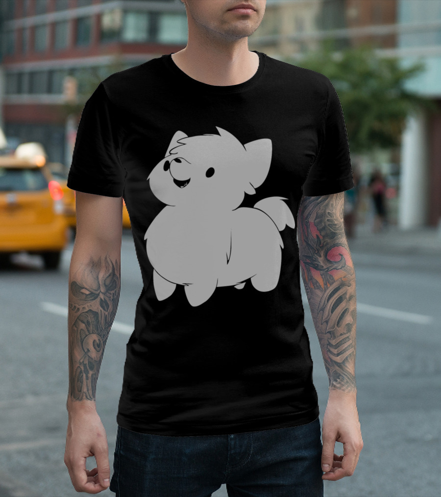 Cute Cartoon Dog Drawing T-Shirt