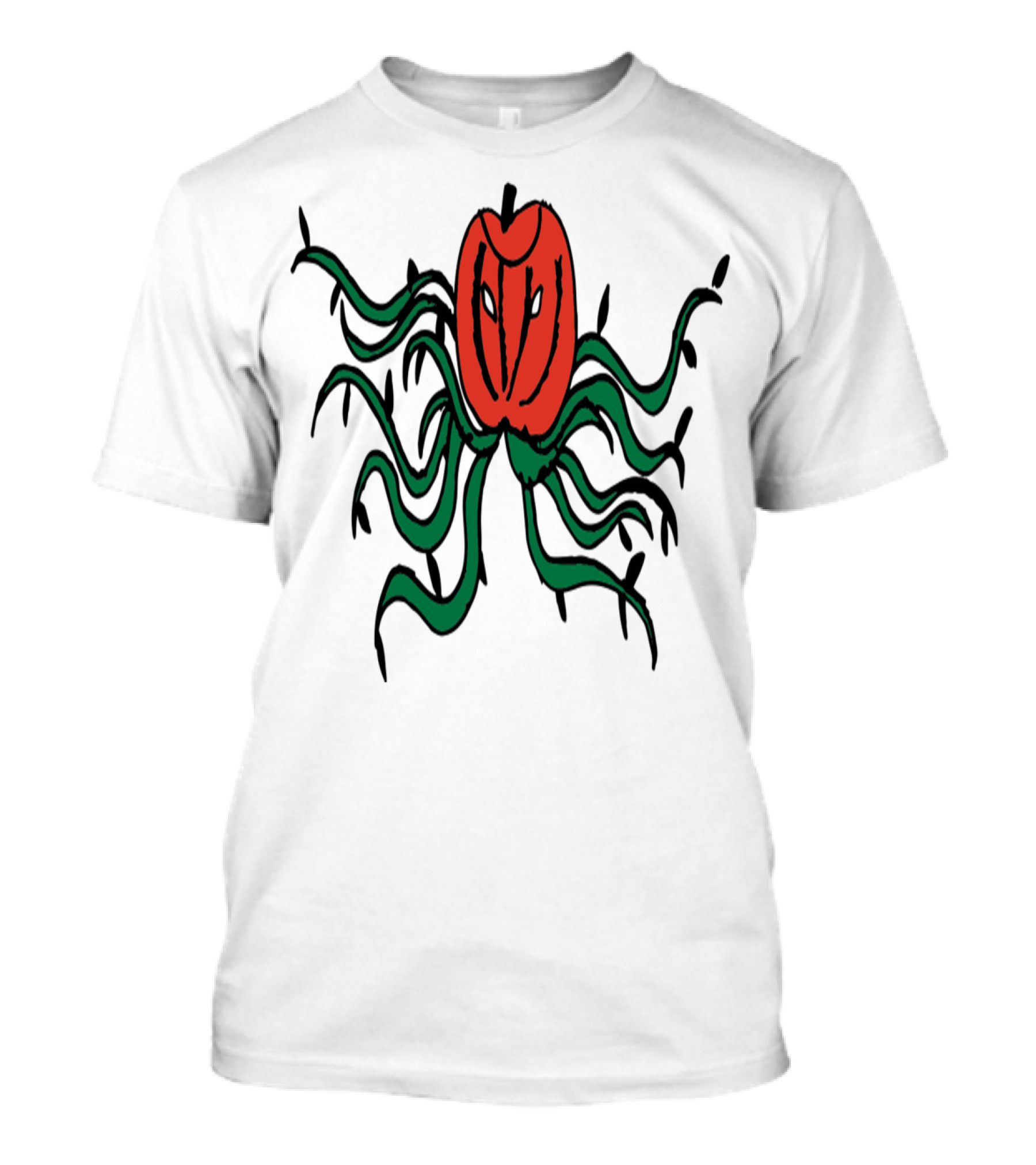 Pumpkin Monster Creepy Tentacles Halloween Jack-O'-Lantern T-Shirt