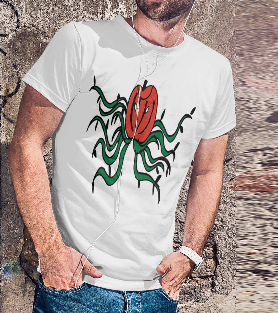 Pumpkin Monster Creepy Tentacles Halloween Jack-O'-Lantern T-Shirt
