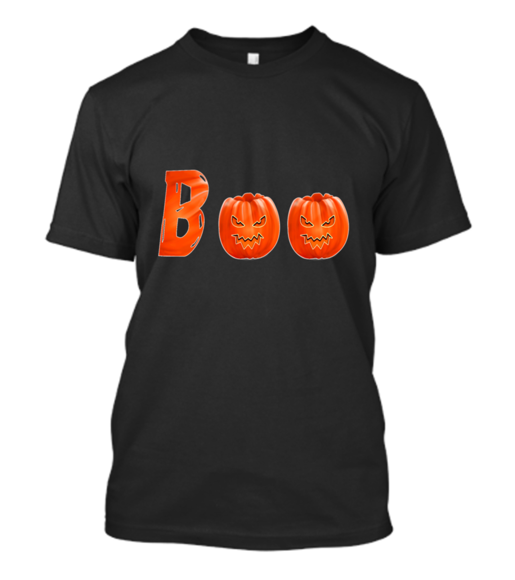 BOO Pumpkin Halloween Funny Face T-Shirt