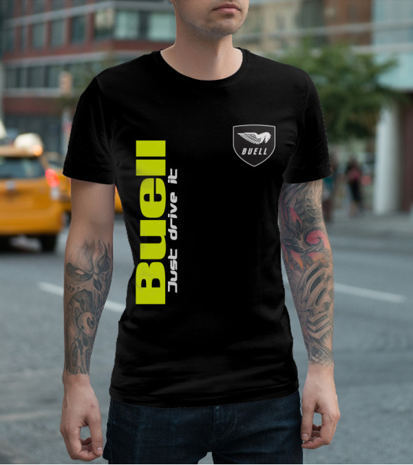 Buell Just Drive It Winged T-Shirt