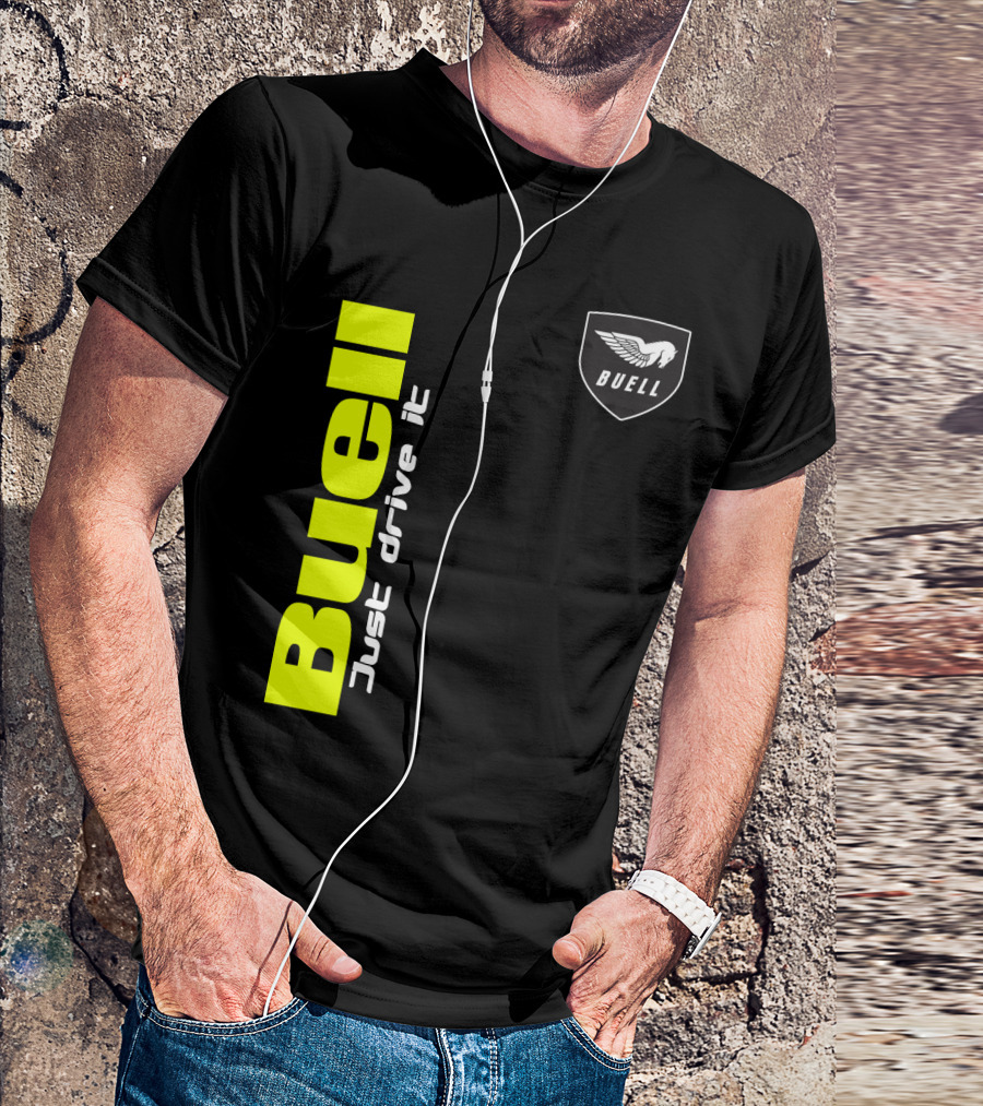 Buell Just Drive It Winged T-Shirt