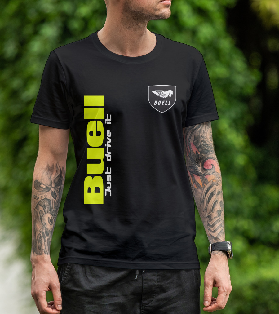 Buell Just Drive It Winged T-Shirt