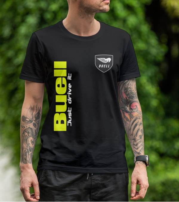 Buell Just Drive It Winged T-Shirt