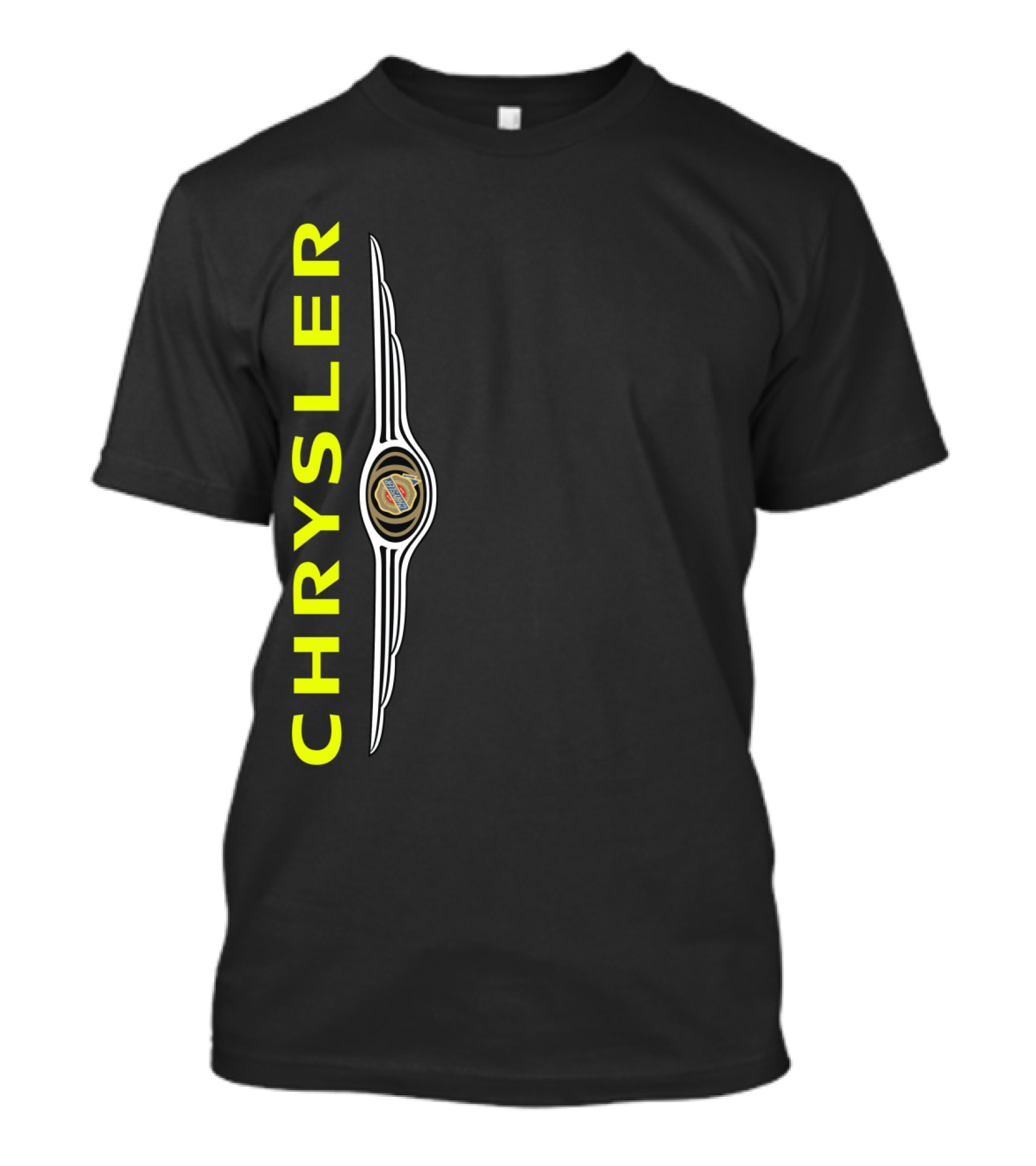 CHRYSLER Vintage Logo Icon Vertical Alignment T-Shirt