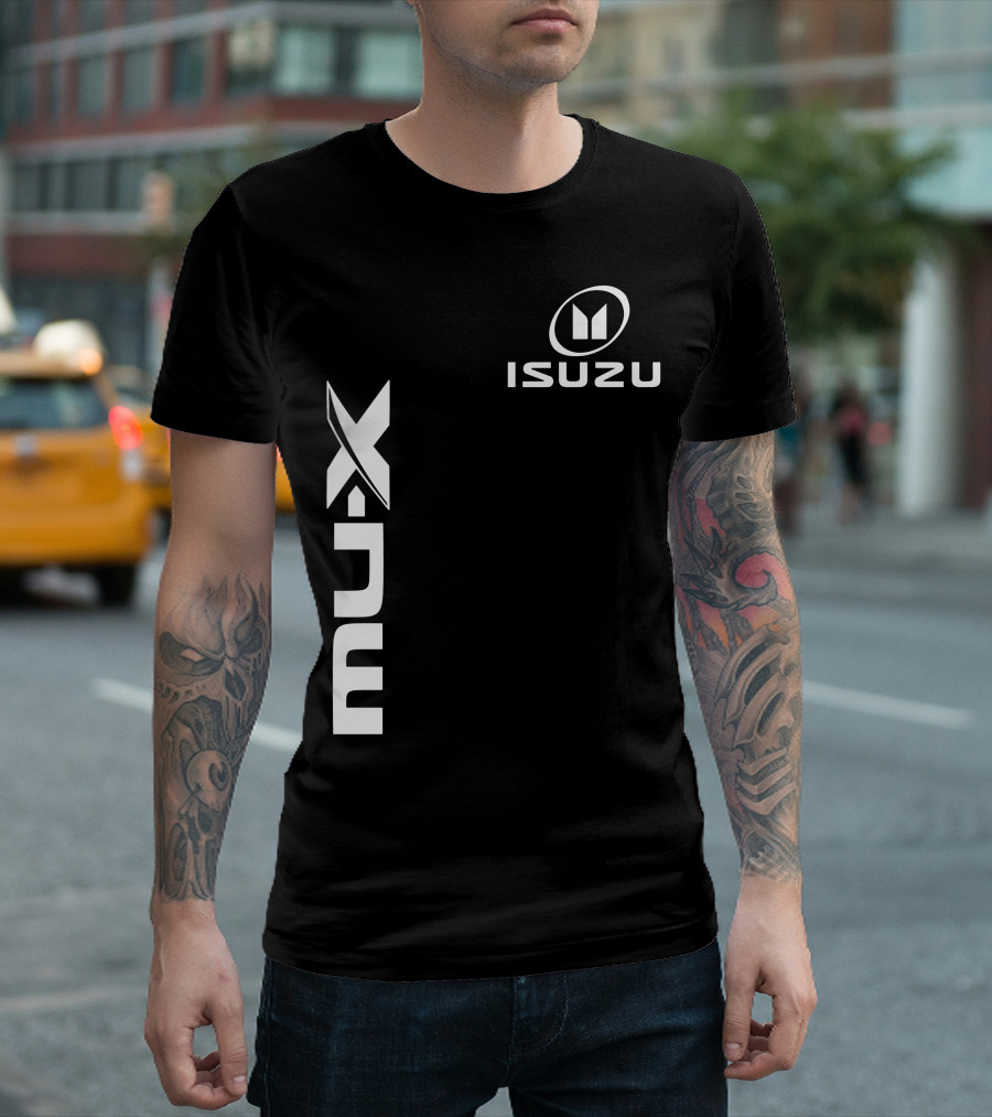 ISUZU MU-X Vertical Logo with Iconic T-Shirt