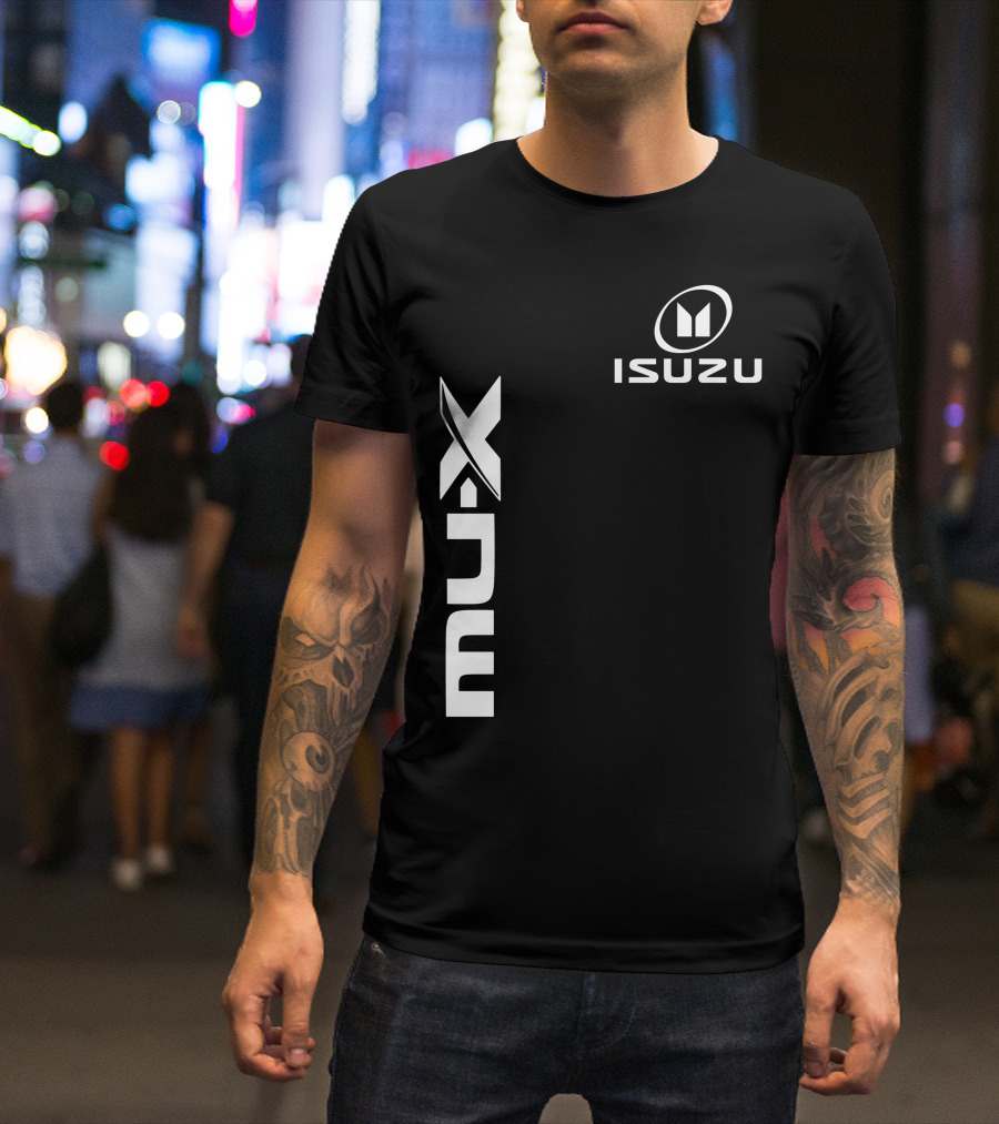 ISUZU MU-X Vertical Logo With Iconic T-Shirt