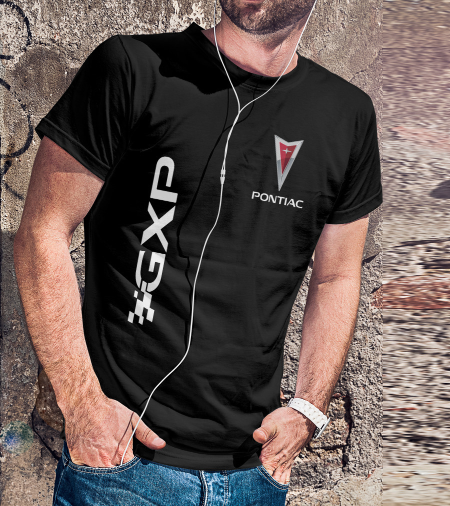Pontiac GXP Logo With Emblem And Checkered Flag T-Shirt