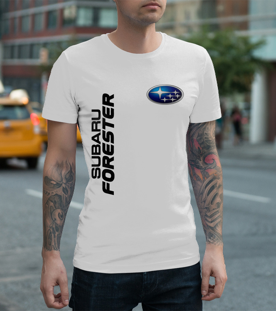 SUBARU FORESTER Logo Oval Badge T-Shirt