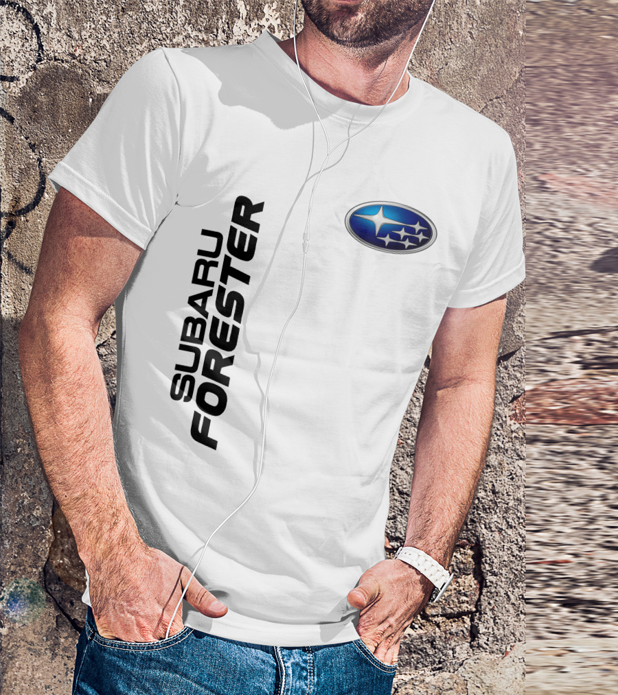 SUBARU FORESTER Logo Oval Badge T-Shirt