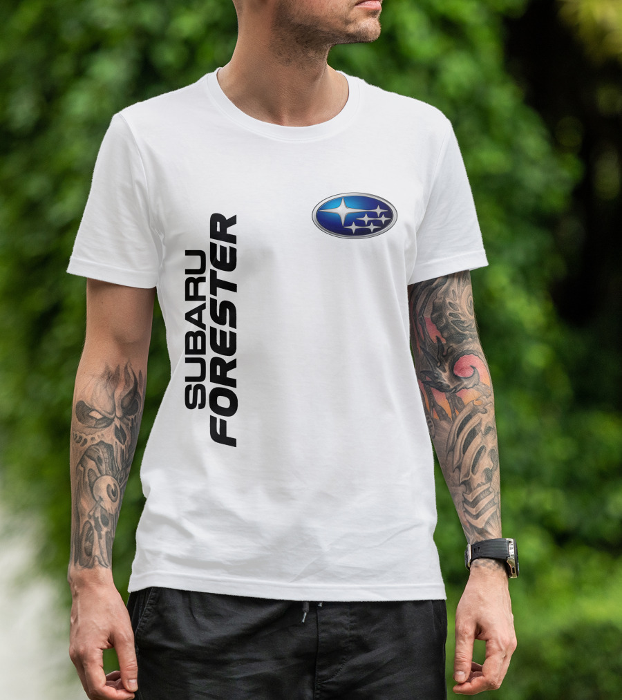 SUBARU FORESTER Logo Oval Badge T-Shirt