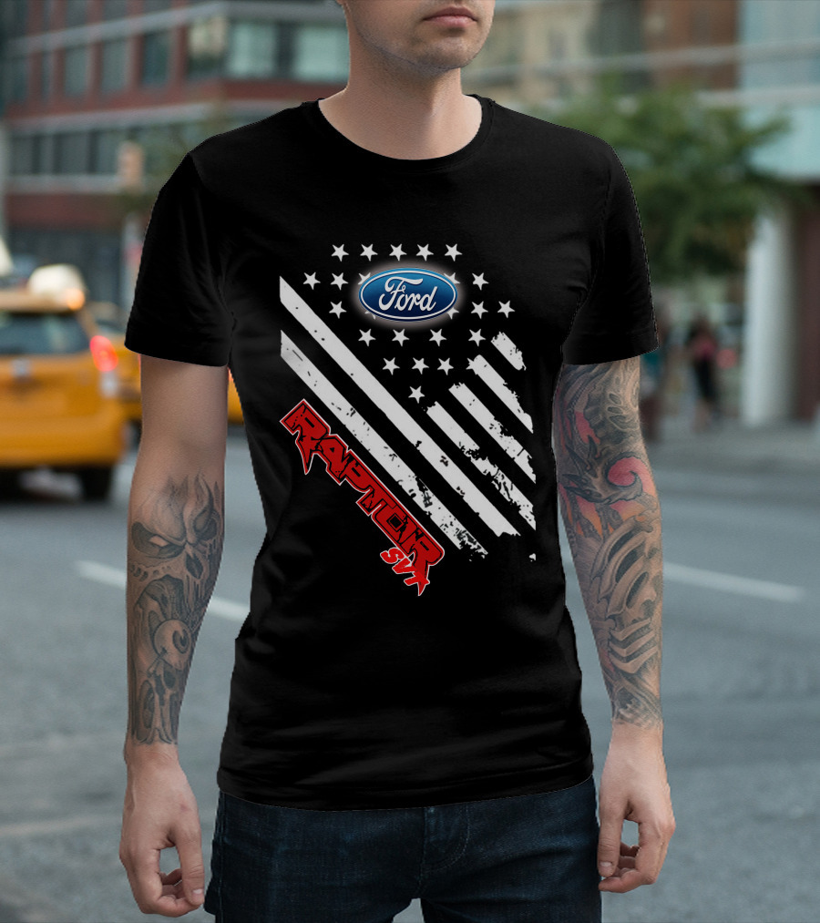 Ford Raptor SVT American Flag T-Shirt