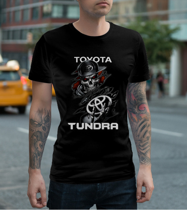 TOYOTA TUNDRA Skeleton Hoodie Emblem T-Shirt