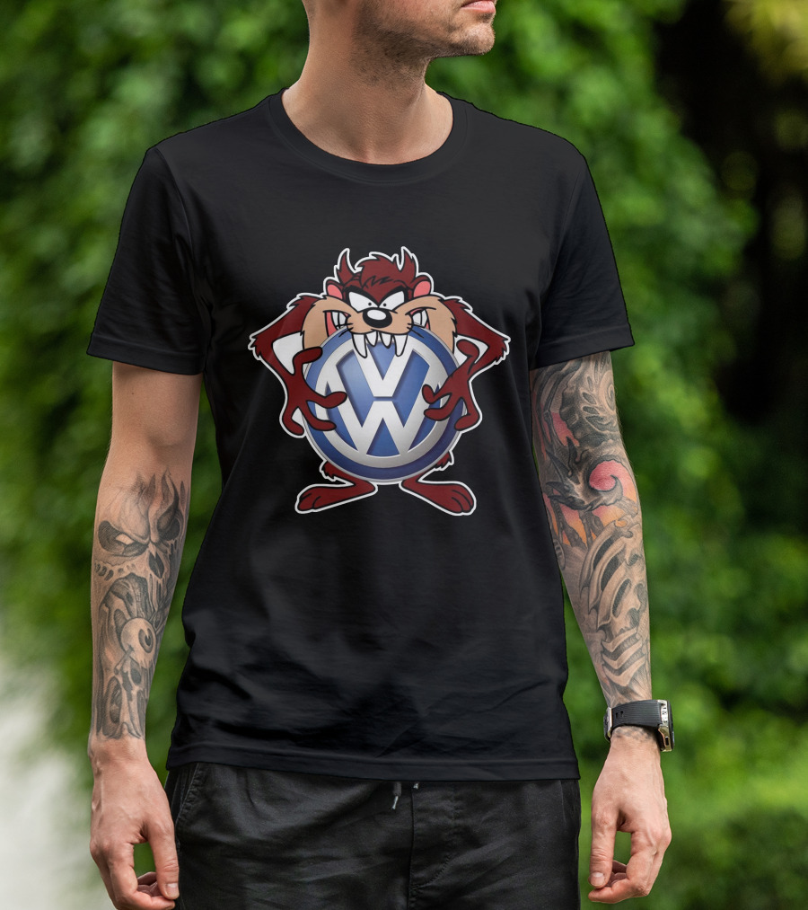 Volkswagen Logo With Taz Character T-Shirt