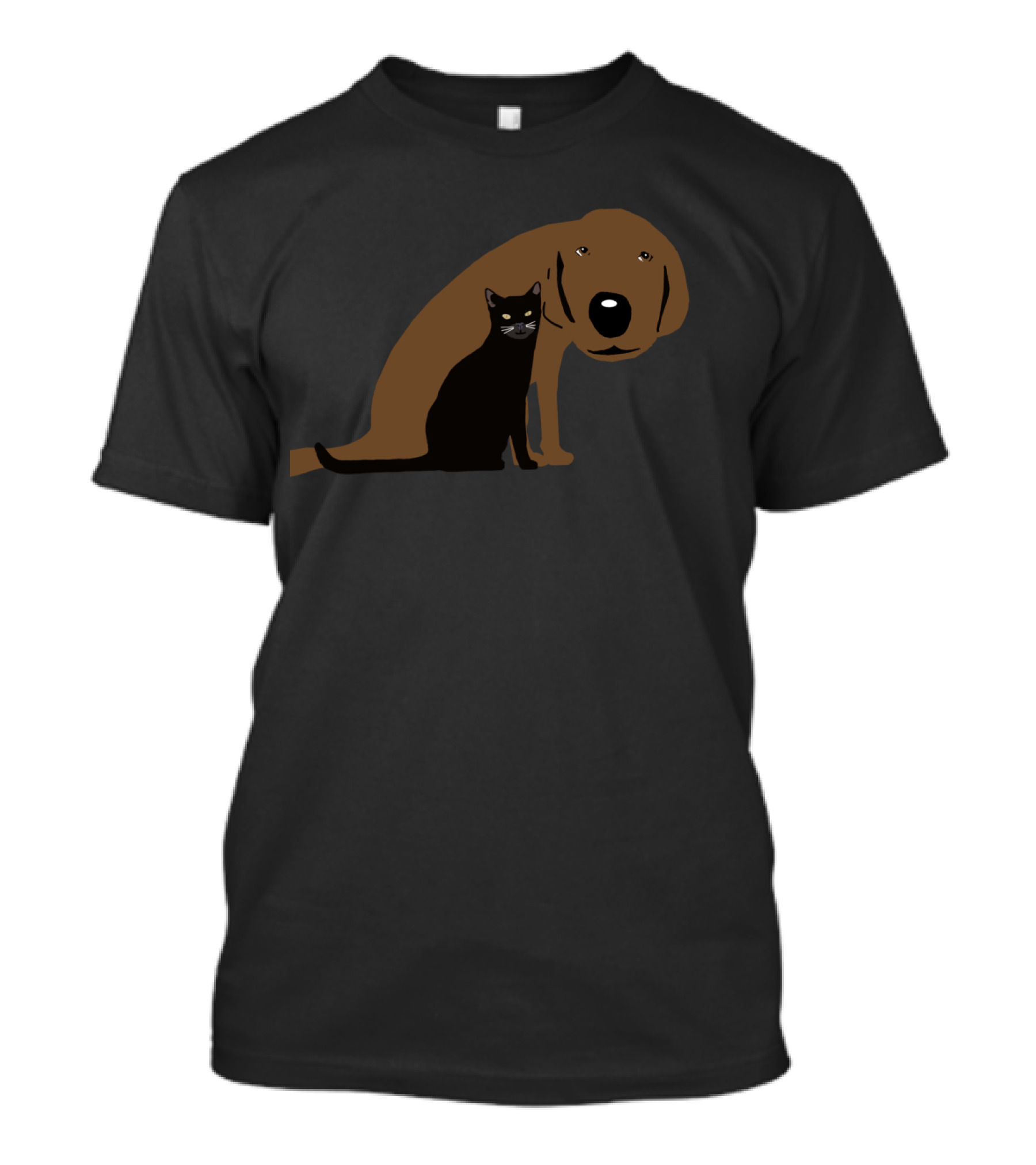 Attitude Cat With Browns Dog T-Shirt