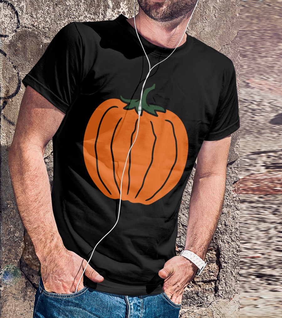 Pumpkin Halloween Fruit Round Delicio T-Shirt