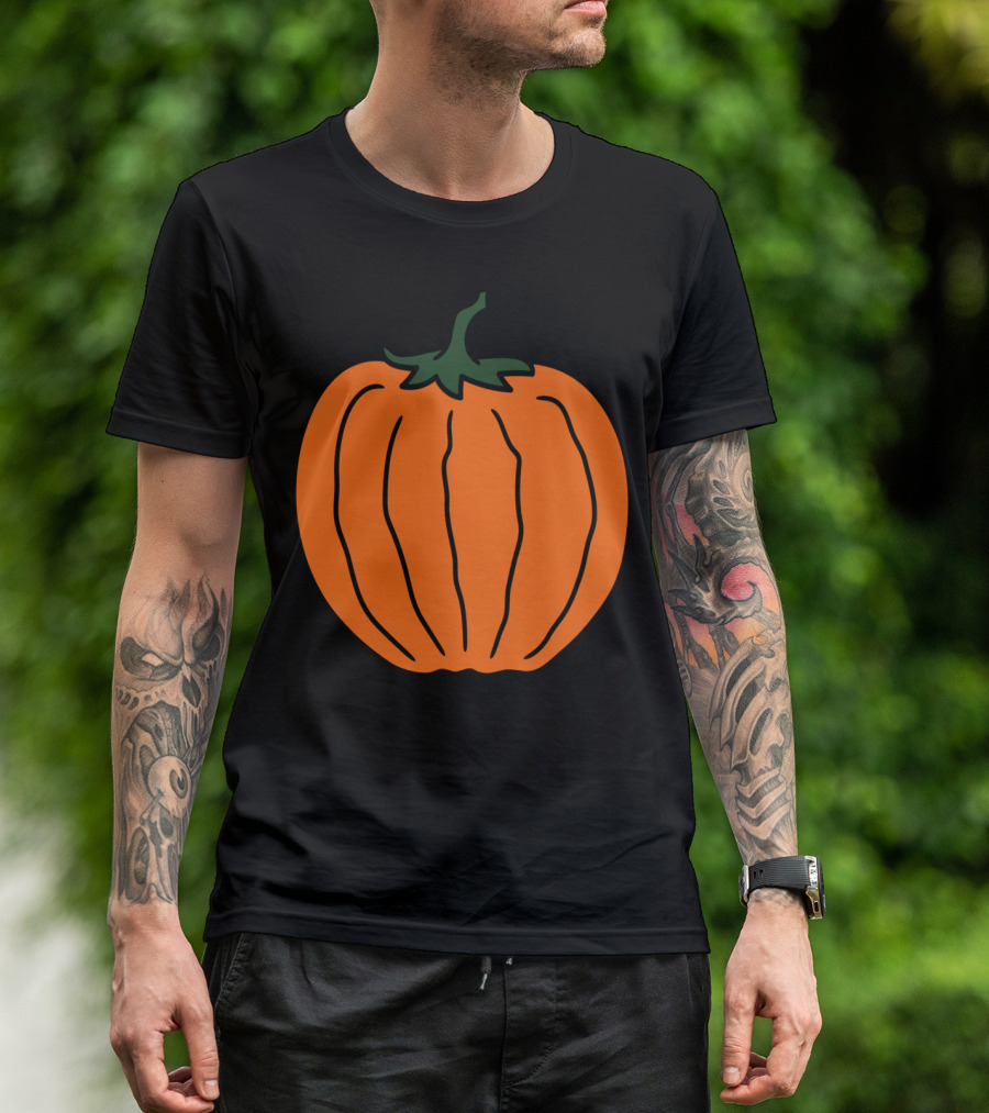 Pumpkin Halloween Fruit Round Delicio T-Shirt