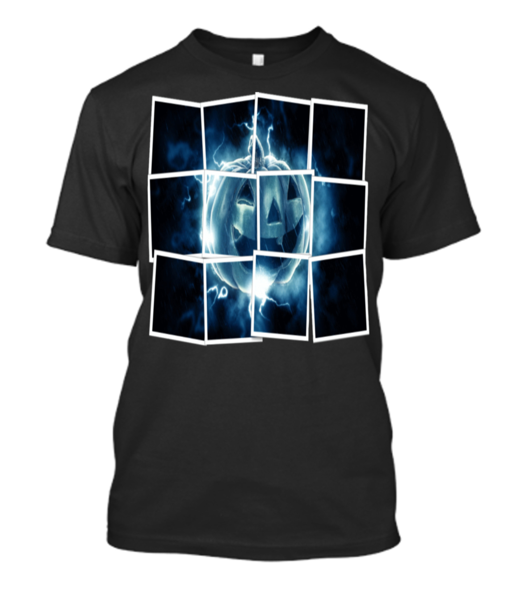 Halloween Party Pumpkin Horror Electric Storm T-Shirt