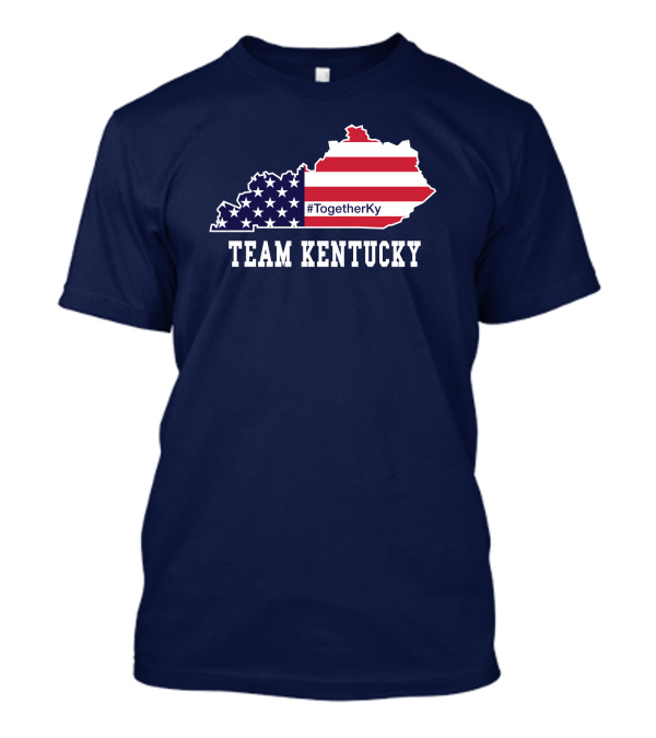 Team Kentucky #TogetherKy USA Map Flag T-Shirt