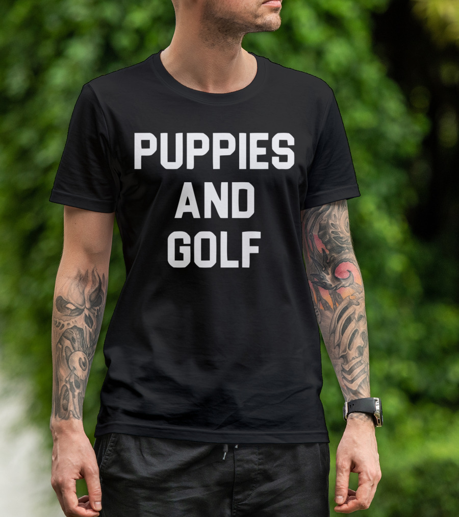 Puppies And Golf T-Shirt