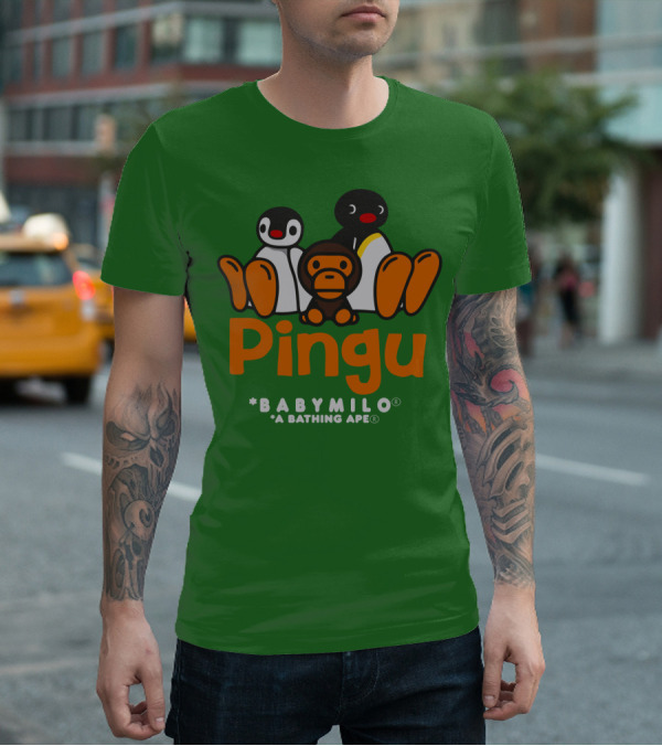 Pingu Baby Milo A Bathing Ape Collaboration T-Shirt