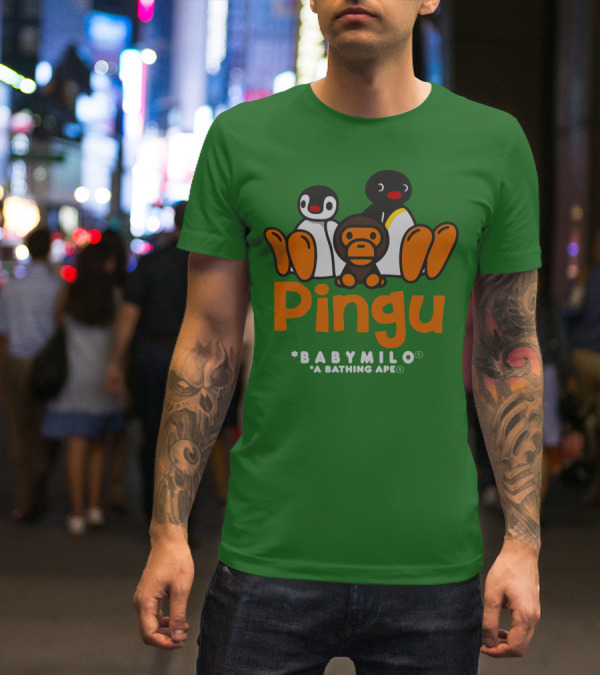 Pingu Baby Milo A Bathing Ape Collaboration T-Shirt